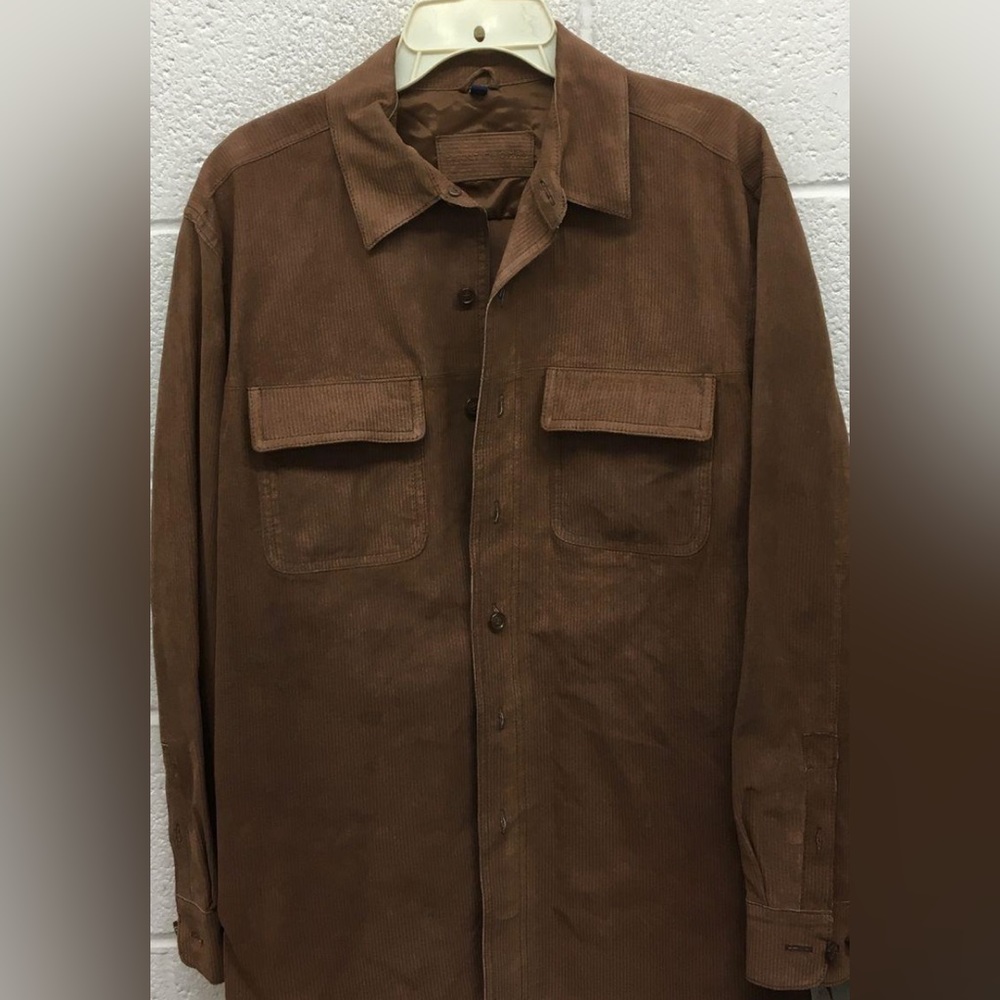 Grant Thomas Suede Shirt Jacket Medium - NWT